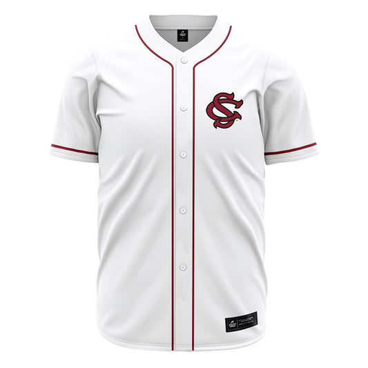 South Carolina - NCAA Baseball : Miles Keogh - White Jersey-0
