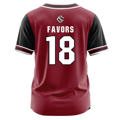 South Carolina - NCAA Softball : Kaylee Favors - Garnet Jersey-1