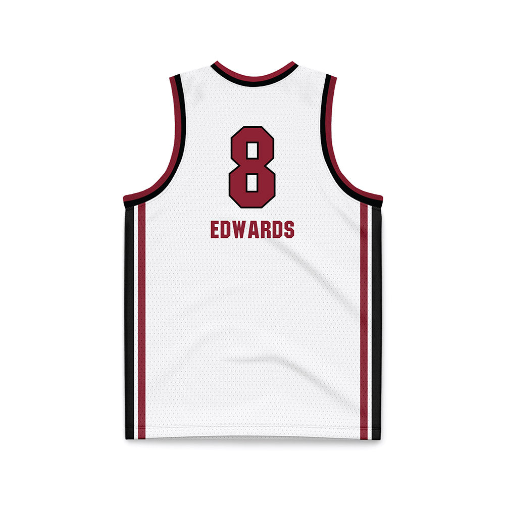 South Carolina - NCAA Women's Basketball : Joyce Edwards - White Basketball Jersey-1