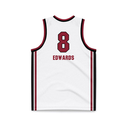 South Carolina - NCAA Women's Basketball : Joyce Edwards - White Basketball Jersey-1