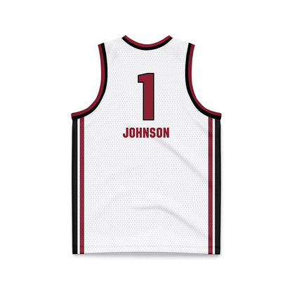 South Carolina - NCAA Women's Basketball : Carol Johnson - White Basketball Jersey-1