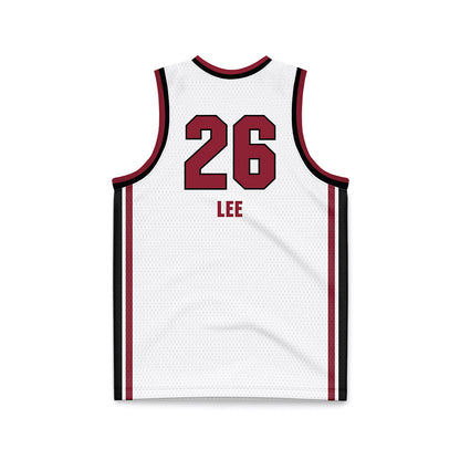 South Carolina - NCAA Women's Basketball : Jordan Lee - White Basketball Jersey-1