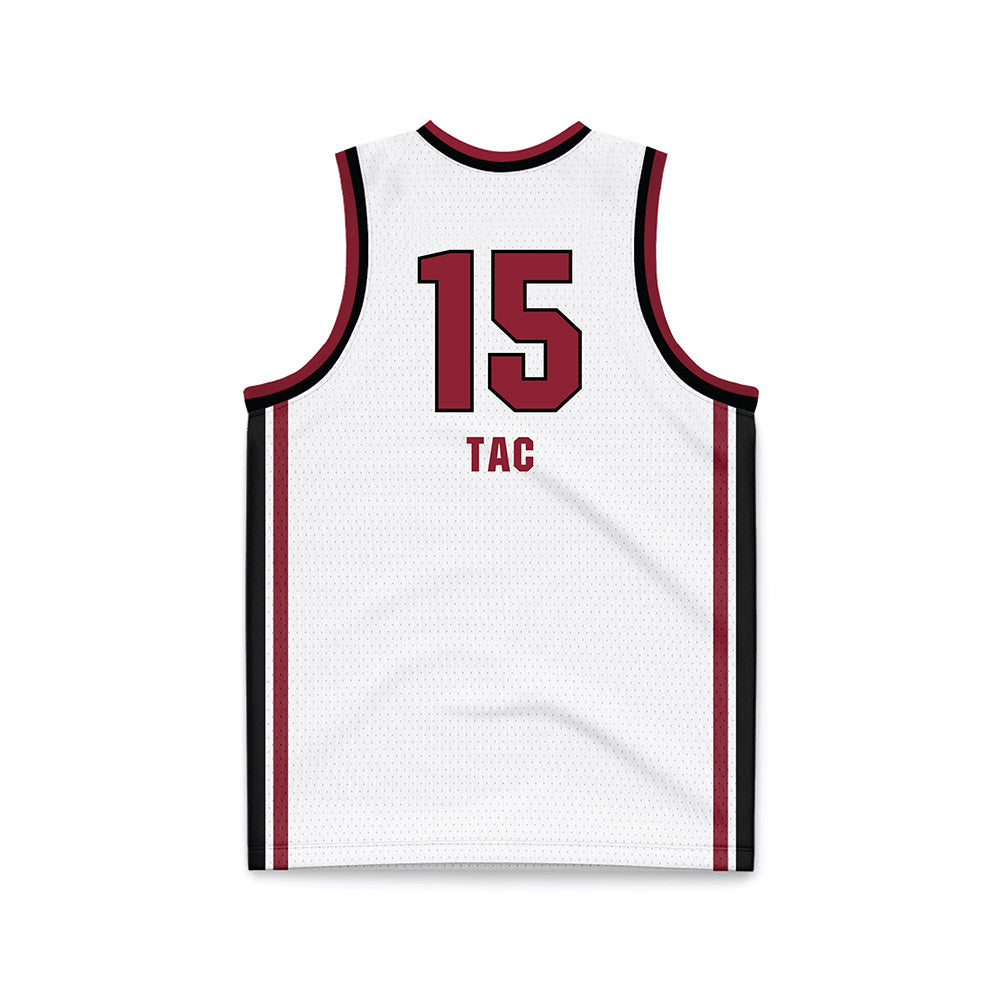 South Carolina - NCAA Women's Basketball : Adhel Tac - White Basketball Jersey-1
