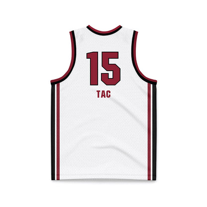 South Carolina - NCAA Women's Basketball : Adhel Tac - White Basketball Jersey-1