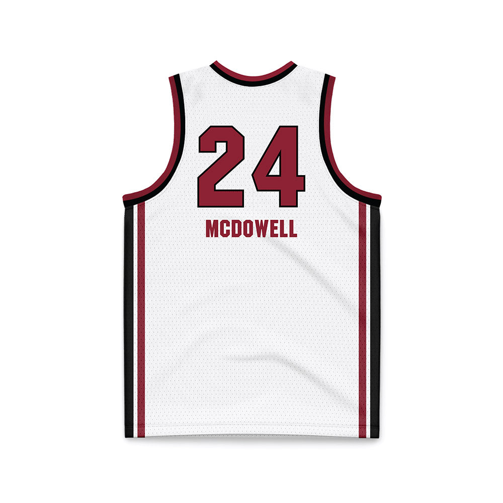 South Carolina - NCAA Women's Basketball : Ayla McDowell - White Basketball Jersey-1