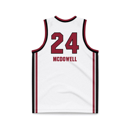 South Carolina - NCAA Women's Basketball : Ayla McDowell - White Basketball Jersey-1