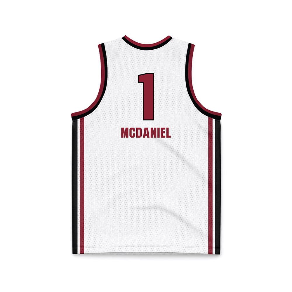 South Carolina - NCAA Women's Basketball : Maddy McDaniel - White Basketball Jersey-1