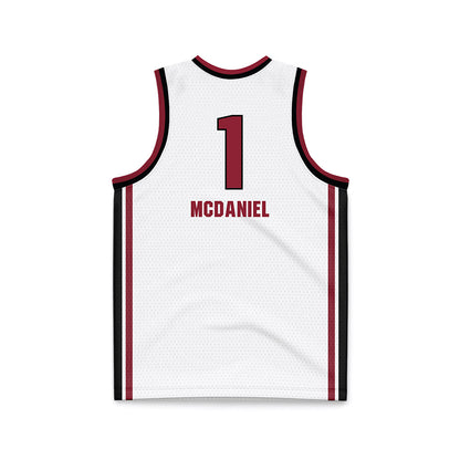 South Carolina - NCAA Women's Basketball : Maddy McDaniel - White Basketball Jersey-1