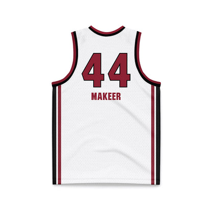 South Carolina - NCAA Women's Basketball : Agot Makeer - White Basketball Jersey-1