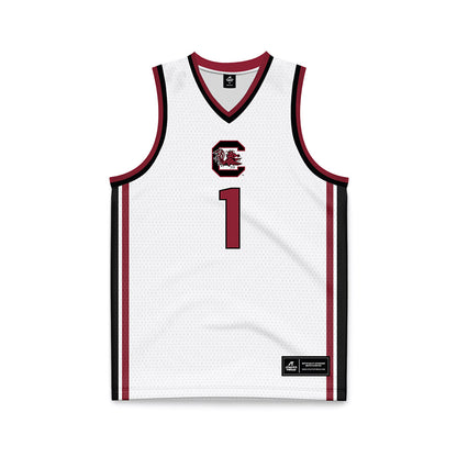 South Carolina - NCAA Women's Basketball : Maddy McDaniel - White Basketball Jersey-0