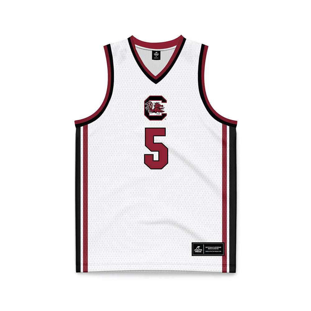 South Carolina - NCAA Women's Basketball : Tessa Johnson - White Basketball Jersey-0
