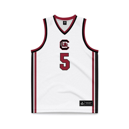 South Carolina - NCAA Women's Basketball : Tessa Johnson - White Basketball Jersey-0