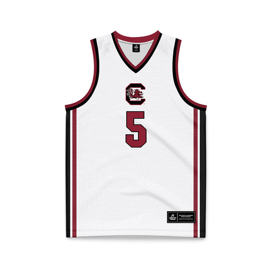 South Carolina - NCAA Women's Basketball : Tessa Johnson - White Basketball Jersey-0