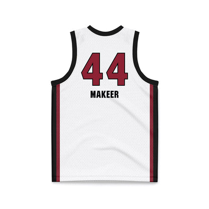 South Carolina - NCAA Women's Basketball : Agot Makeer - White Basketball Jersey-1