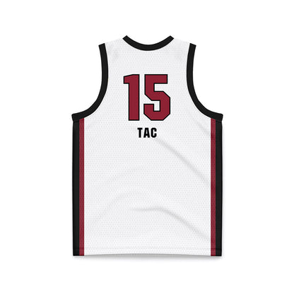 South Carolina - NCAA Women's Basketball : Adhel Tac - White Basketball Jersey-1