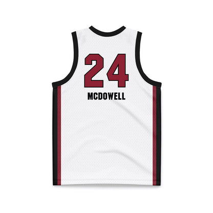South Carolina - NCAA Women's Basketball : Ayla McDowell - White Basketball Jersey-1