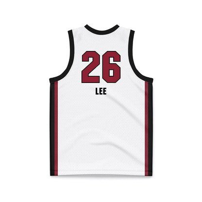 South Carolina - NCAA Women's Basketball : Jordan Lee - White Basketball Jersey-1