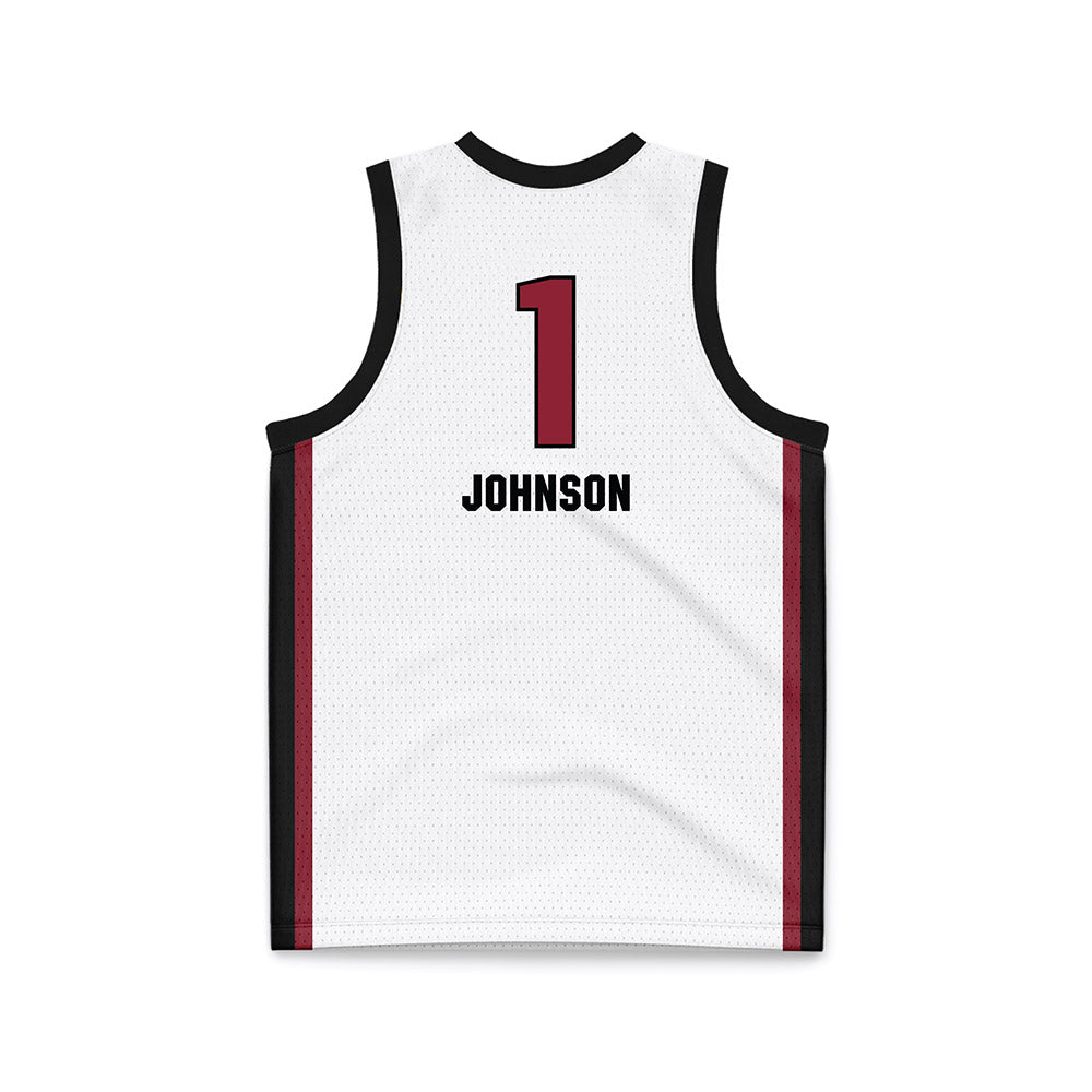 South Carolina - NCAA Women's Basketball : Carol Johnson - White Basketball Jersey-1