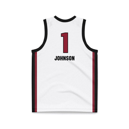 South Carolina - NCAA Women's Basketball : Carol Johnson - White Basketball Jersey-1