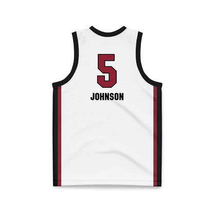South Carolina - NCAA Women's Basketball : Tessa Johnson - White Basketball Jersey-1