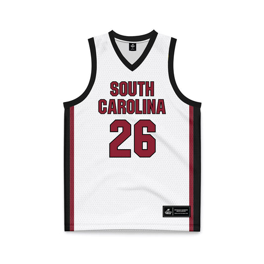 South Carolina - NCAA Women's Basketball : Jordan Lee - White Basketball Jersey-0