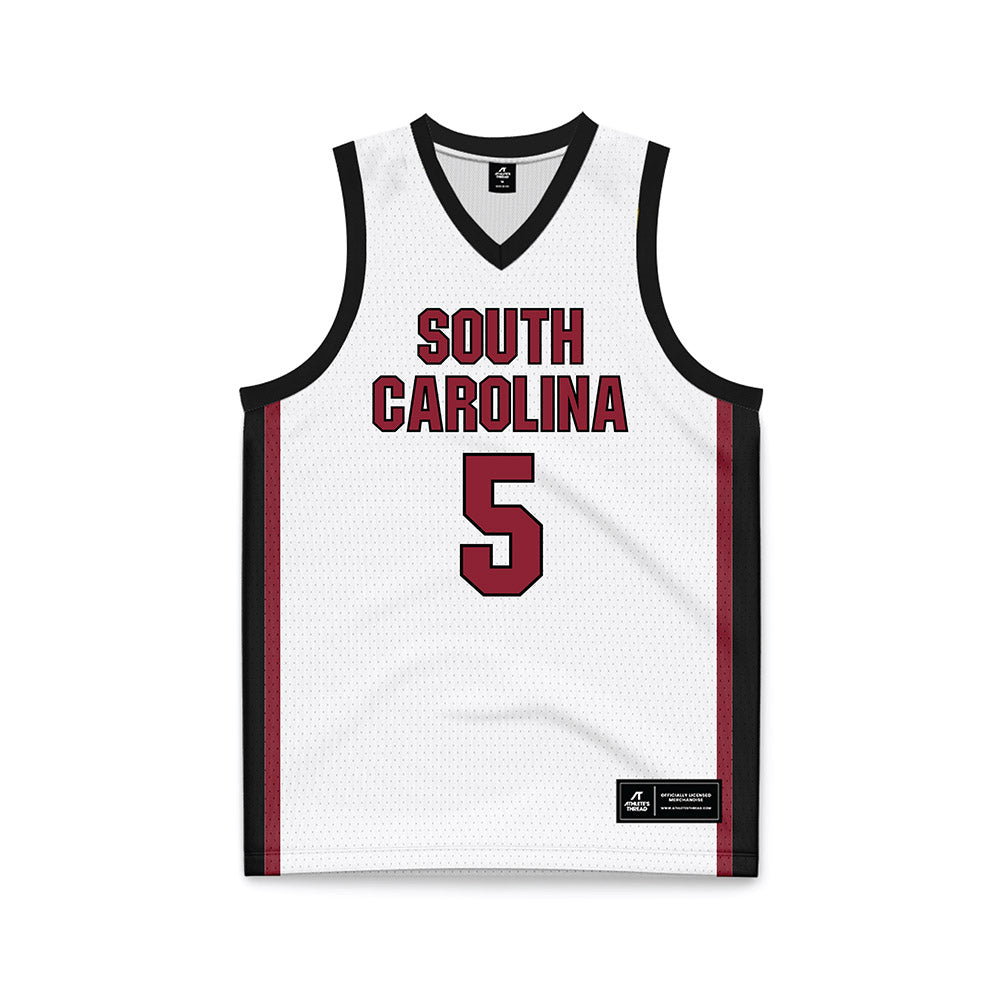 South Carolina - NCAA Women's Basketball : Tessa Johnson - White Basketball Jersey-0