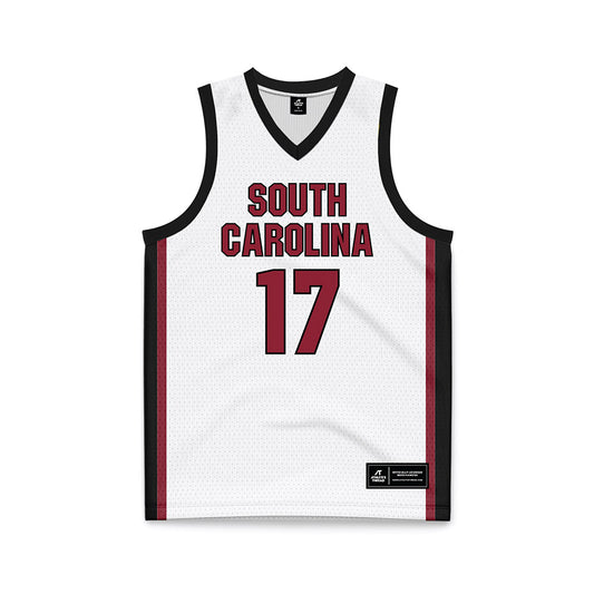 South Carolina - NCAA Men's Basketball : Mathias Santos - White Basketball Jersey-0