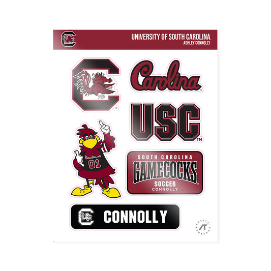 South Carolina - NCAA Women's Soccer : Ashley Connolly - Sticker Sheet-0