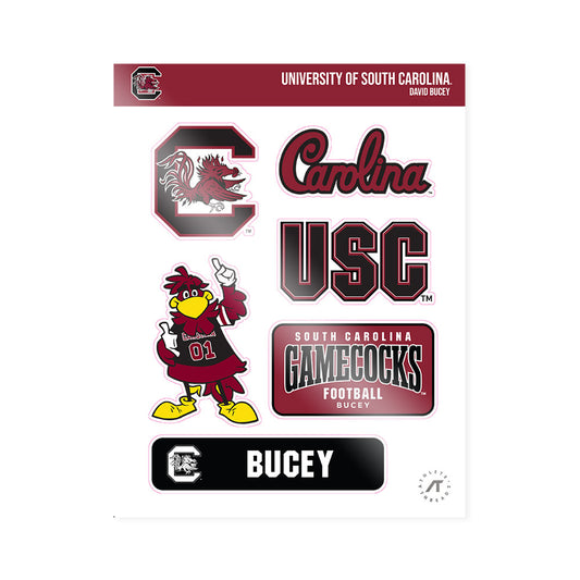 South Carolina - NCAA Football : David Bucey - Sticker Sheet-0