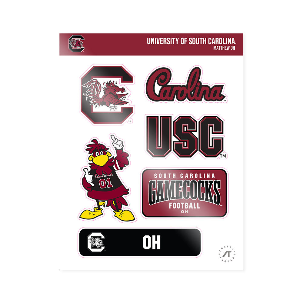 South Carolina - NCAA Football : Matthew Oh - Sticker Sheet-0