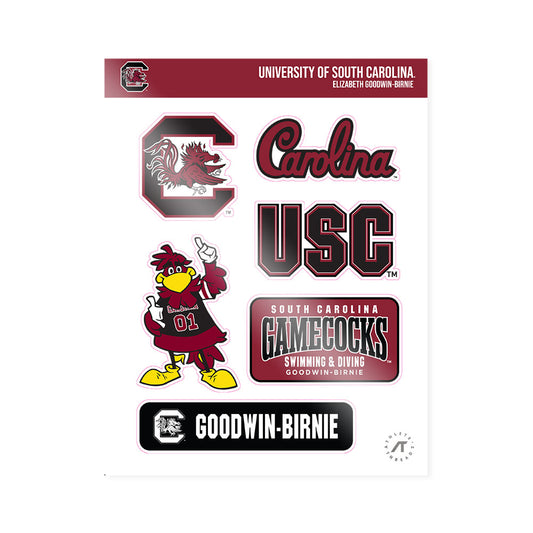 South Carolina - NCAA Women's Swimming & Diving : Elizabeth Goodwin-Birnie - Sticker Sheet-0