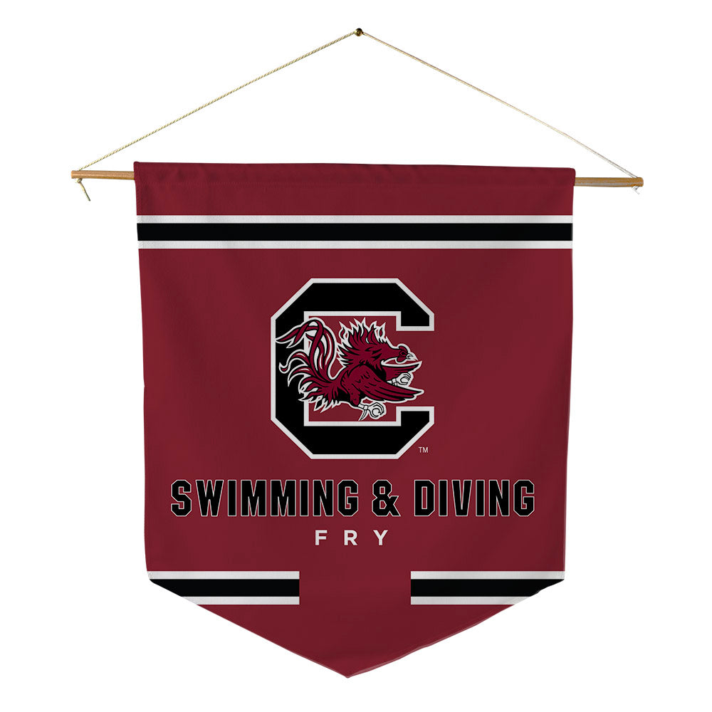 South Carolina - NCAA Men's Swimming & Diving : Connor Fry - Pennant - 18" x 21"-0
