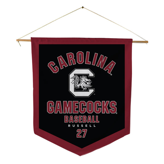 South Carolina - NCAA Baseball : Zach Russell - Pennant - 18" x 21"-0