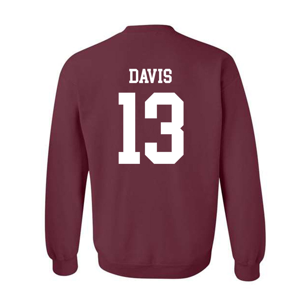 Texas A&M - NCAA Football : Myles Davis - Classic Shersey Crewneck Sweatshirt-1