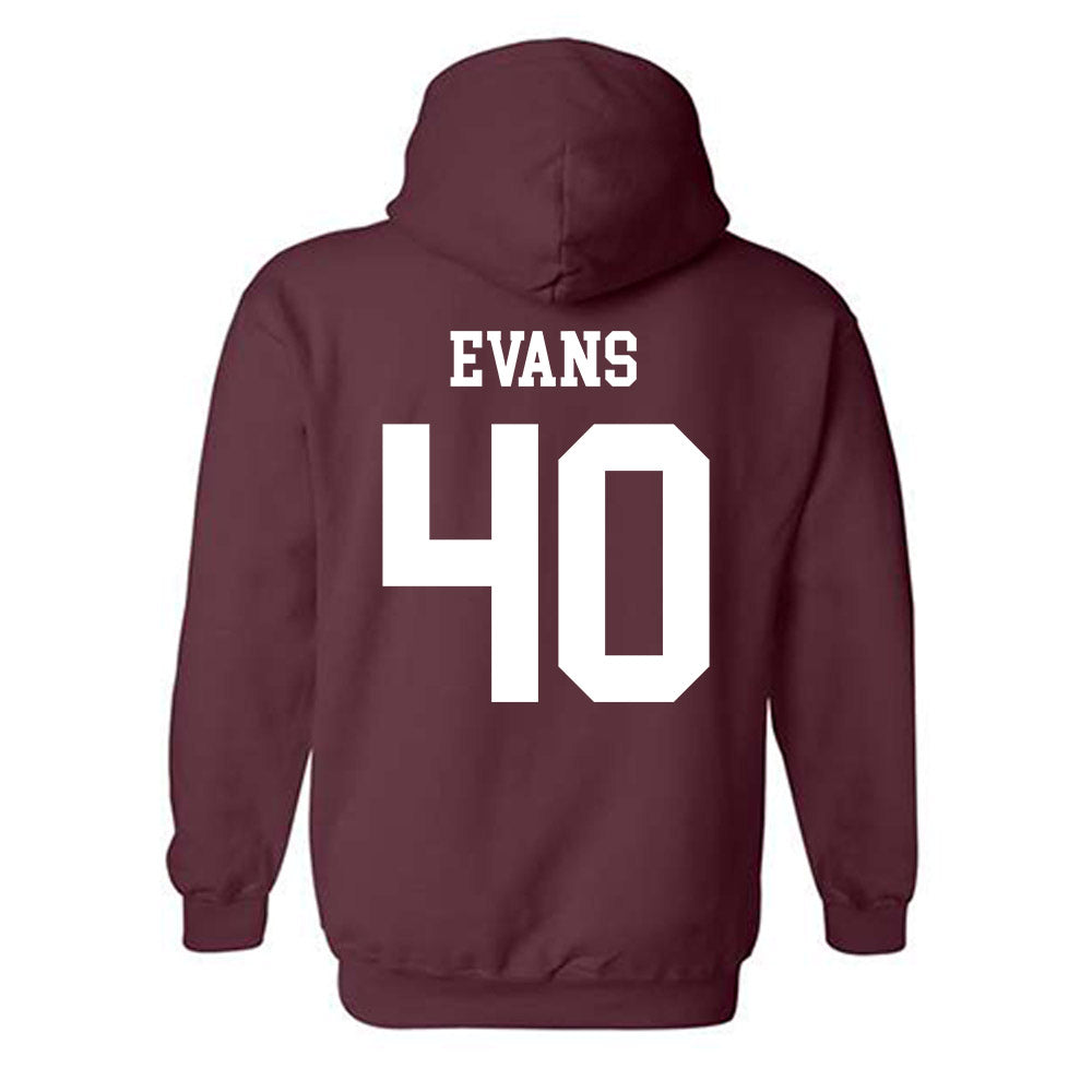 Texas A&M - NCAA Football : Gray Evans - Classic Shersey Hooded Sweatshirt-1