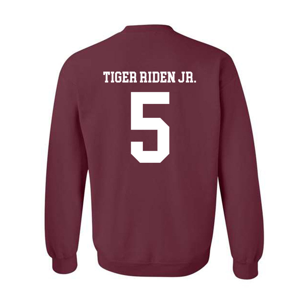 Texas A&M - NCAA Football : Deondrae Tiger Riden Jr. - Classic Shersey Crewneck Sweatshirt-1
