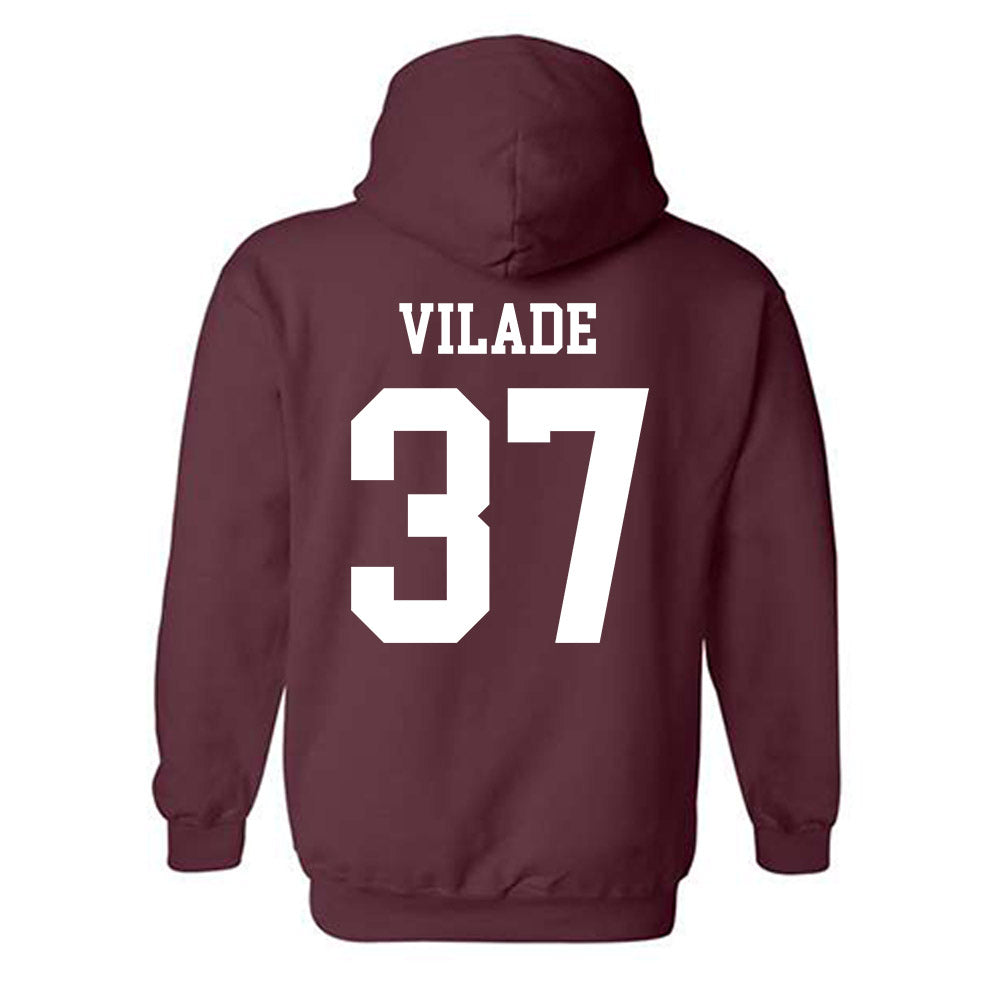 Texas A&M - NCAA Baseball : Trent Vilade - Classic Shersey Hooded Sweatshirt-1