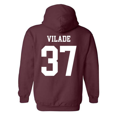 Texas A&M - NCAA Baseball : Trent Vilade - Classic Shersey Hooded Sweatshirt-1