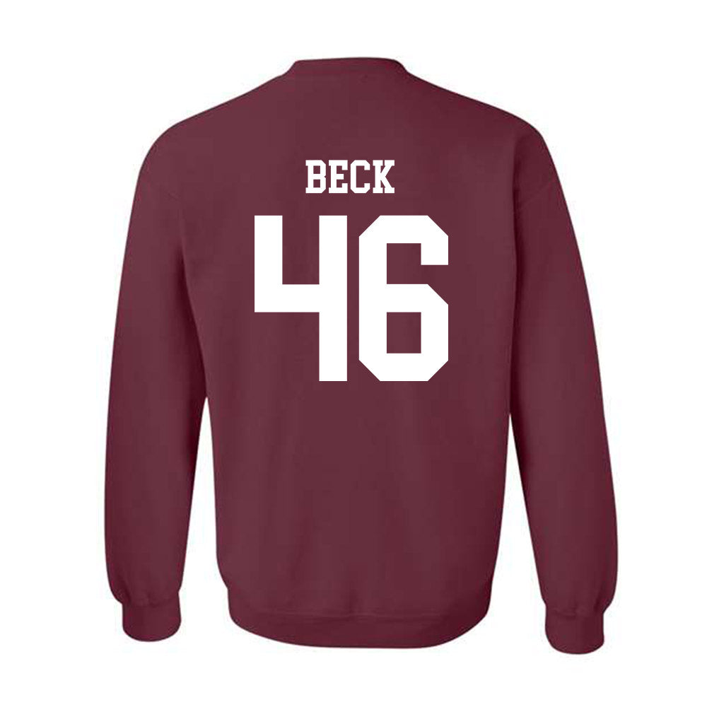Texas A&M - NCAA Football : Qui Beck - Classic Shersey Crewneck Sweatshirt-1