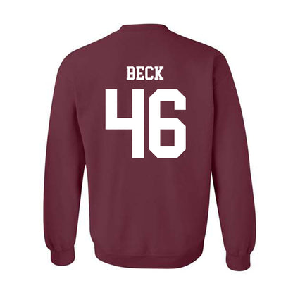 Texas A&M - NCAA Football : Qui Beck - Classic Shersey Crewneck Sweatshirt-1