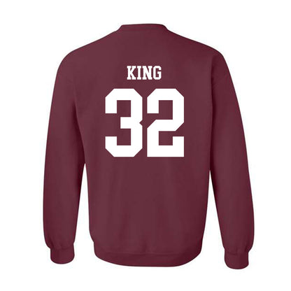Texas A&M - NCAA Football : Taiyion King - Classic Shersey Crewneck Sweatshirt-1