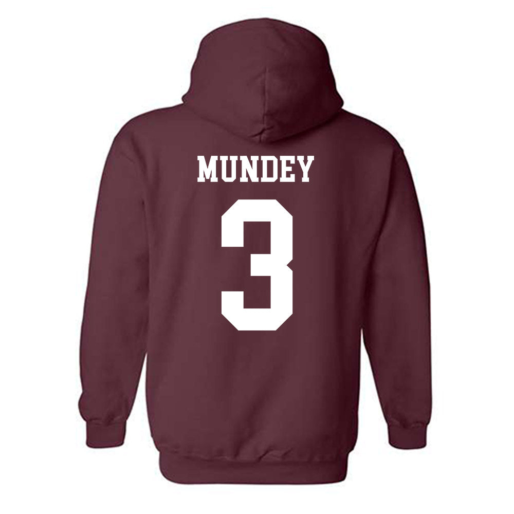 Texas A&M - NCAA Men's Basketball : Neiko Mundey - Classic Shersey Hooded Sweatshirt-1