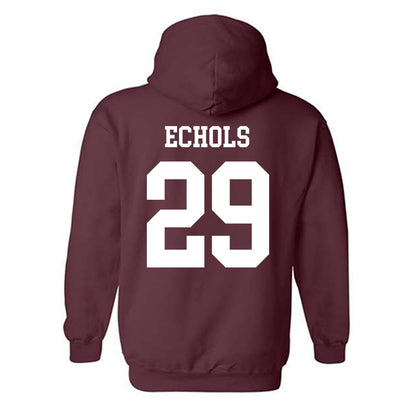 Texas A&M - NCAA Football : Justin Echols - Classic Shersey Hooded Sweatshirt-1