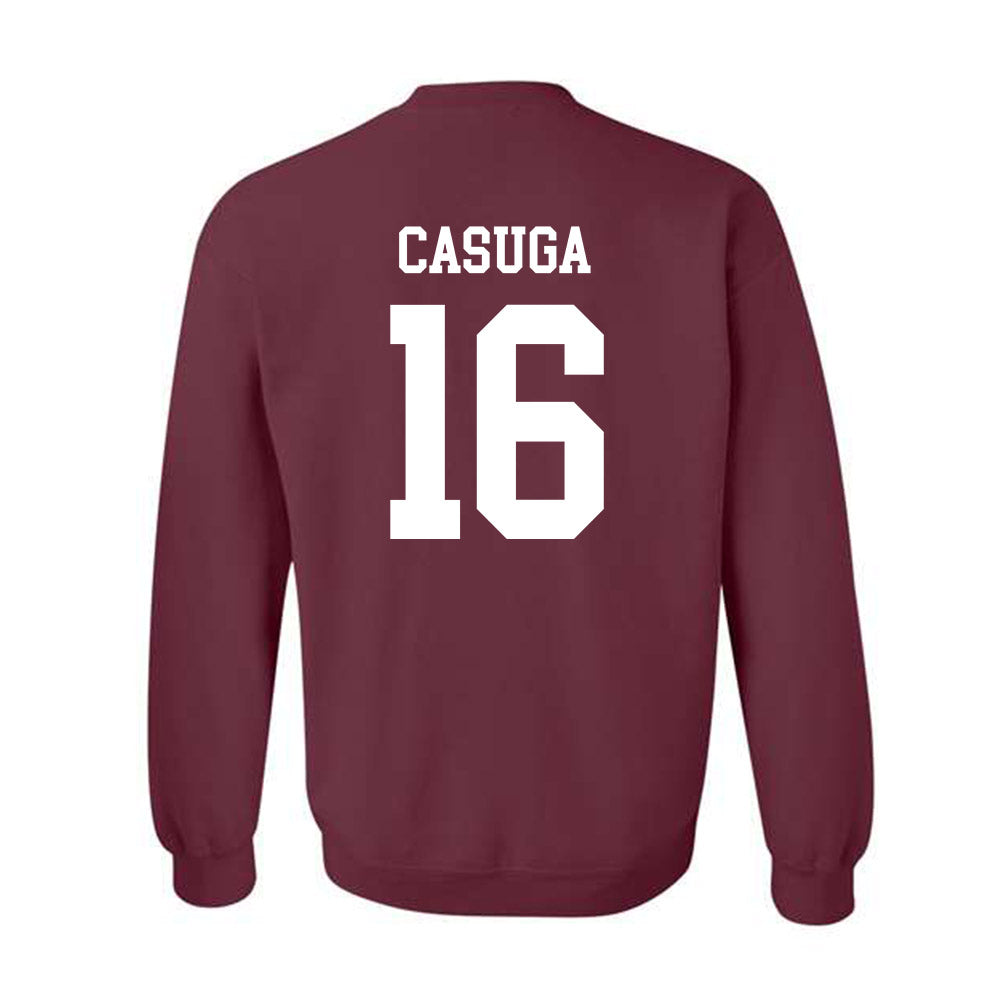 Texas A&M - NCAA Football : Helaman Casuga - Classic Shersey Crewneck Sweatshirt-1