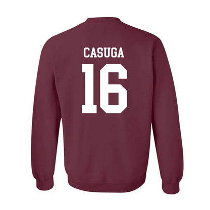 Texas A&M - NCAA Football : Helaman Casuga - Classic Shersey Crewneck Sweatshirt-1