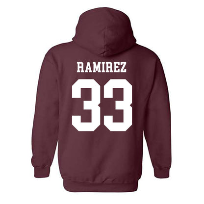 Texas A&M - NCAA Baseball : David Ramirez - Classic Shersey Hooded Sweatshirt-1