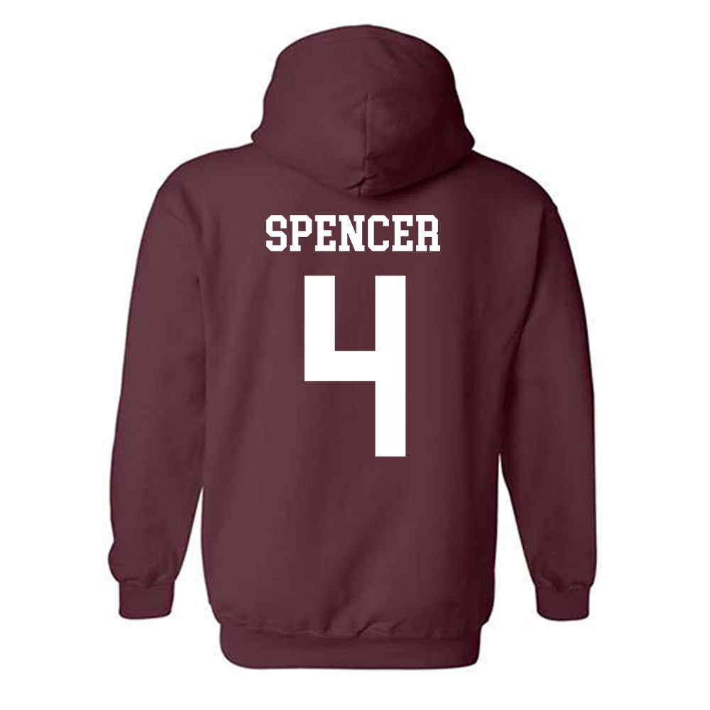 Texas A&M - NCAA Women's Basketball : Chaney Spencer - Classic Shersey Hooded Sweatshirt-1