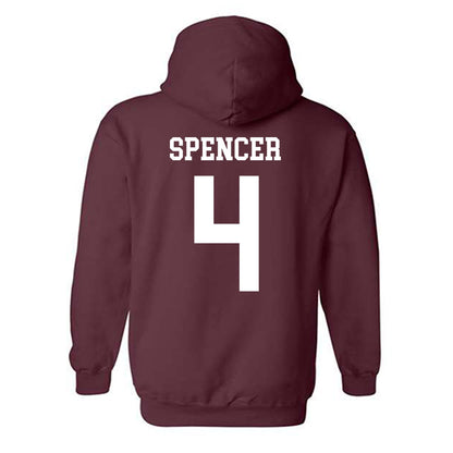 Texas A&M - NCAA Women's Basketball : Chaney Spencer - Classic Shersey Hooded Sweatshirt-1