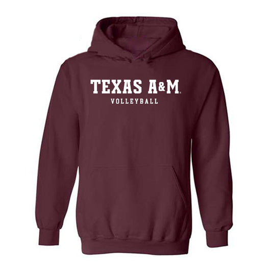 Texas A&M - NCAA Women's Volleyball : Amare Hernandez - Classic Shersey Hooded Sweatshirt-0