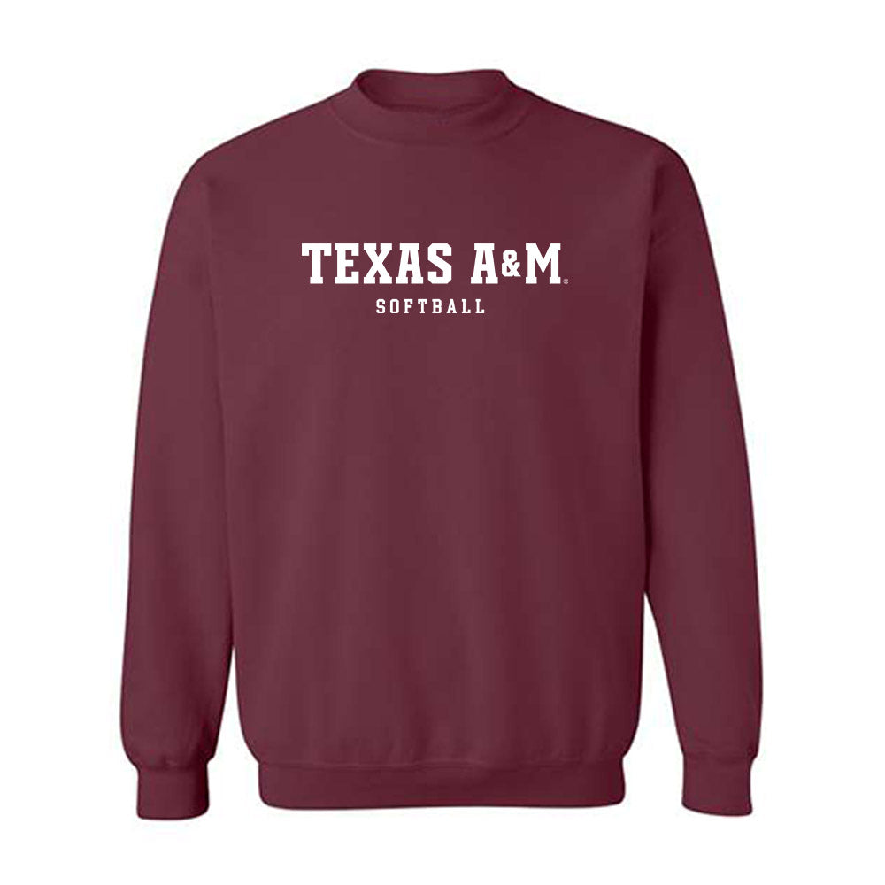 Texas A&M - NCAA Softball : Aubrey Moore - Classic Shersey Crewneck Sweatshirt-0